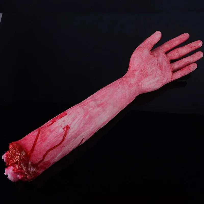 Accessoire d'halloween, faux orgue sanglant et effrayant, parties du corps du cerveau humain, fausse main, doigt, jambe, pied, cerveau, cœur, accessoires de fête