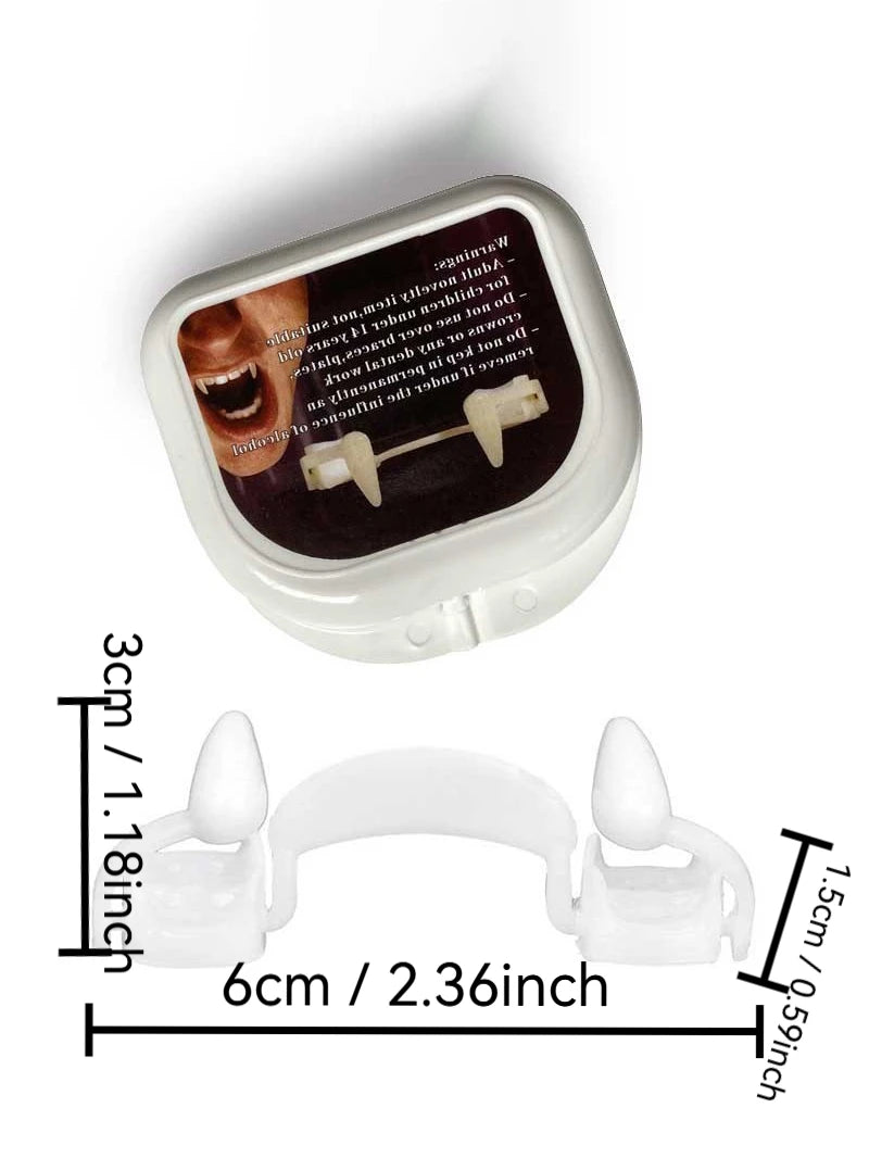 Dents de Vampire, crocs classiques PP, accessoire de Cosplay pour fête d'halloween, Costume d'halloween, cadeaux de fête