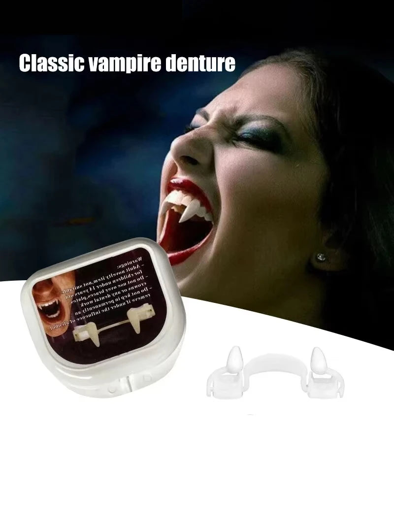 Dents de Vampire, crocs classiques PP, accessoire de Cosplay pour fête d'halloween, Costume d'halloween, cadeaux de fête