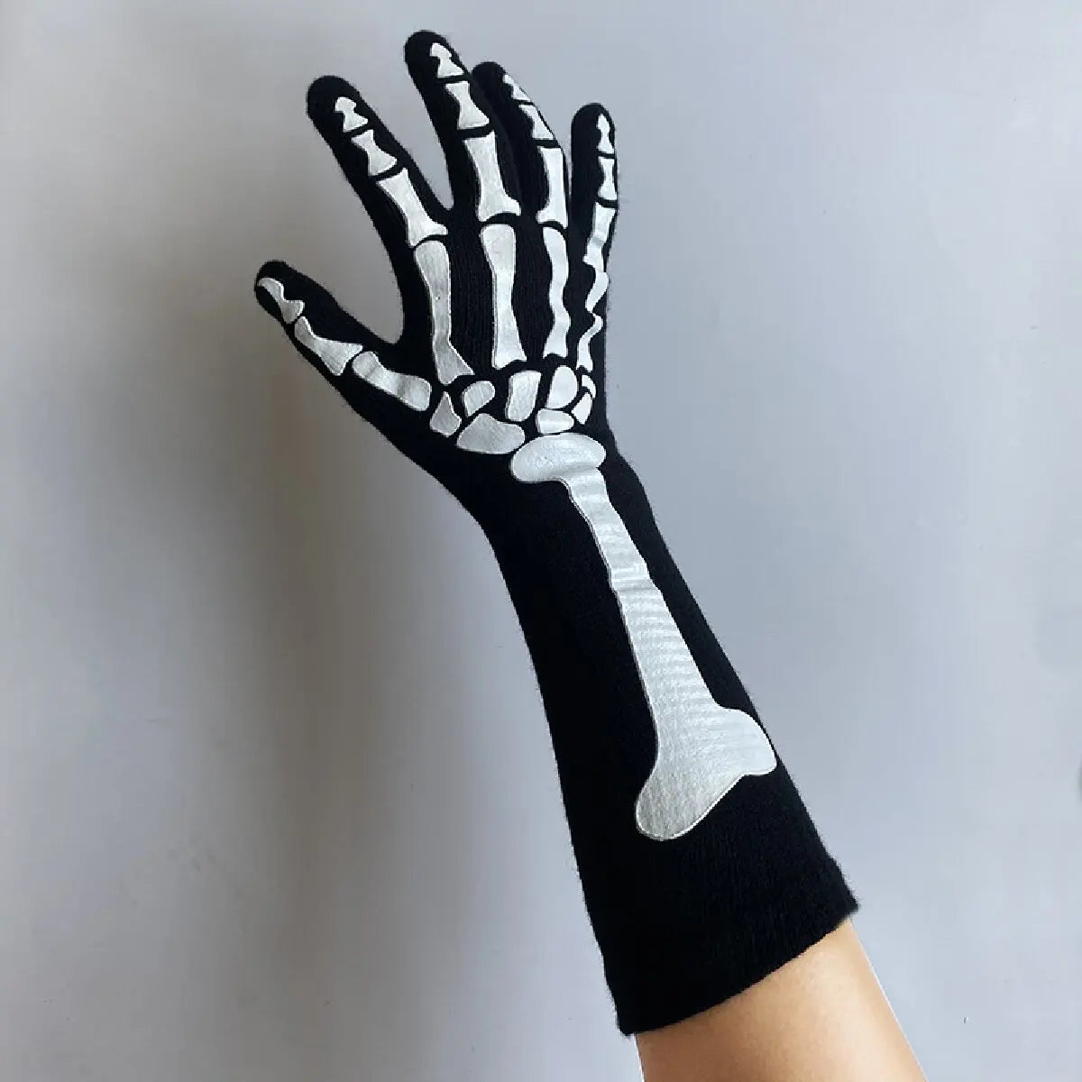 Gants de squelette d'halloween, gants convexes à vent foncé, Costume de Festival fantôme