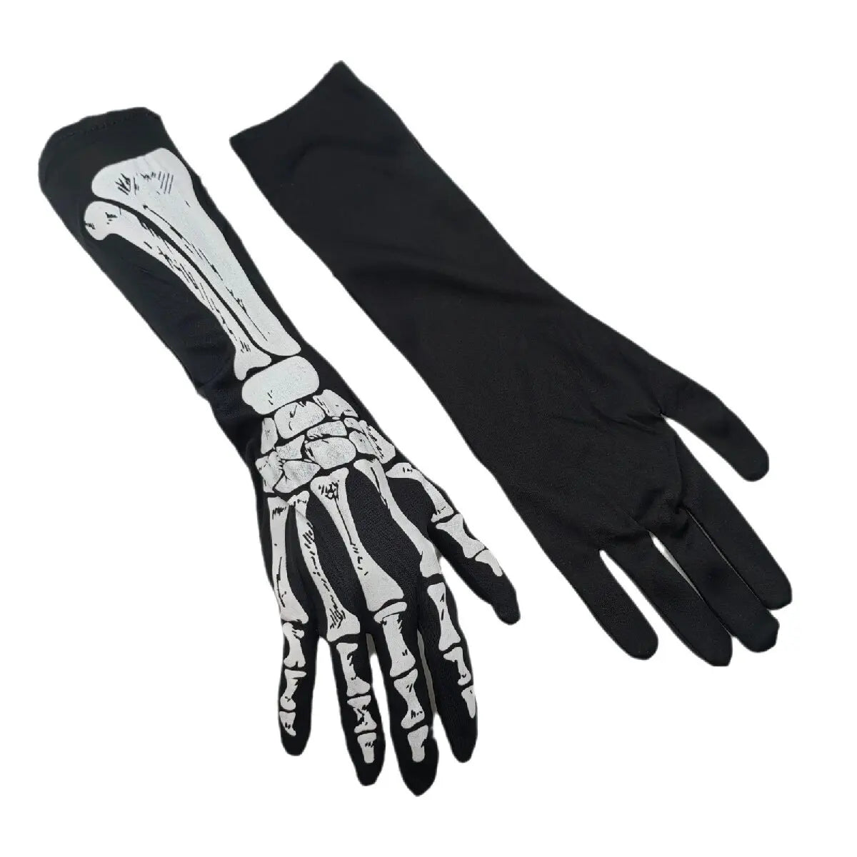 Gants de squelette d'halloween, gants convexes à vent foncé, Costume de Festival fantôme